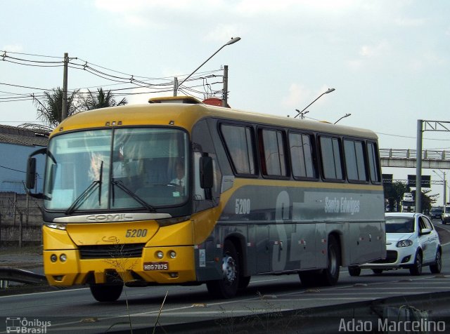 Viação Santa Edwiges 5200 na cidade de Betim, Minas Gerais, Brasil, por Adão Raimundo Marcelino. ID da foto: 2876157.