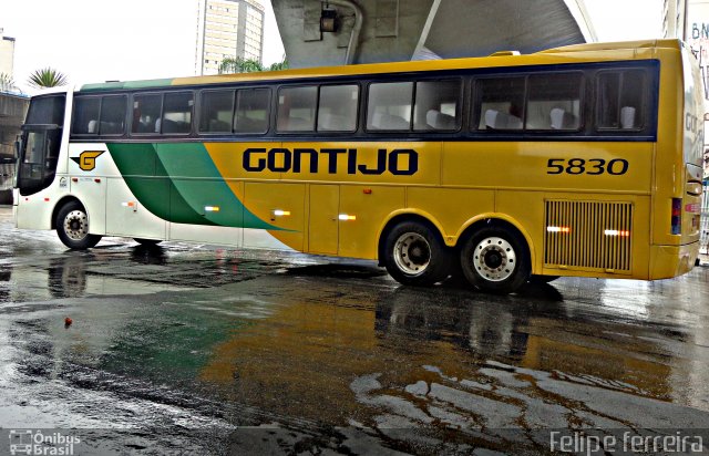 Empresa Gontijo de Transportes 5830 na cidade de Belo Horizonte, Minas Gerais, Brasil, por Felipe da Silva Ferreira. ID da foto: 2875069.