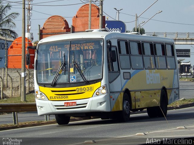 Viação Santa Edwiges 09038 na cidade de Betim, Minas Gerais, Brasil, por Adão Raimundo Marcelino. ID da foto: 2876121.