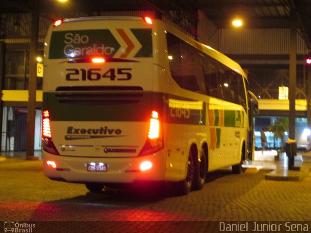 Cia. São Geraldo de Viação 21645 na cidade de Itabirito, Minas Gerais, Brasil, por Daniel Junior Sena. ID da foto: 2876124.