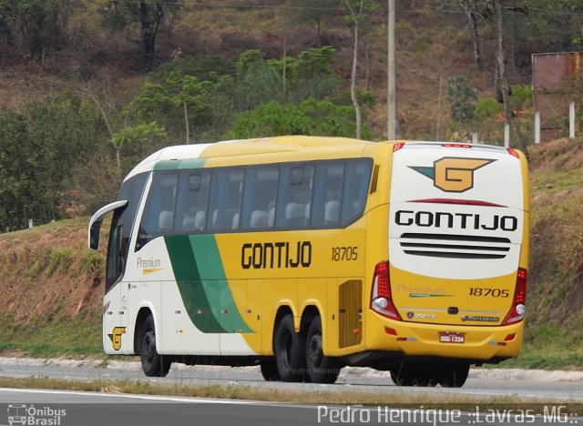 Empresa Gontijo de Transportes 18705 na cidade de Ribeirão Vermelho, Minas Gerais, Brasil, por Pedro Henrique Gumercindo da Silva. Número da foto: #2878363.