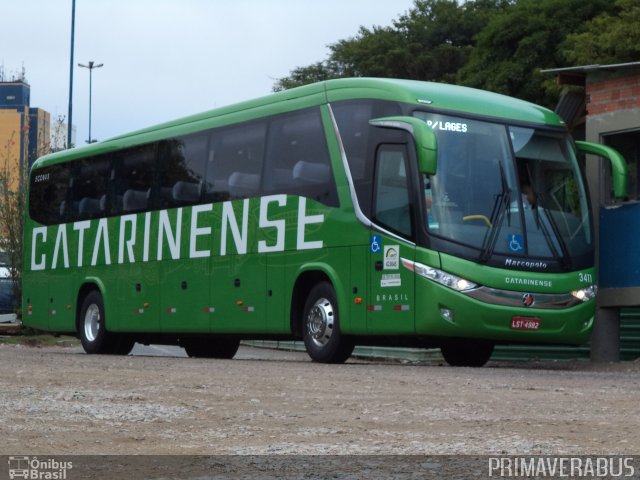 Auto Viação Catarinense 3411 na cidade de Curitiba, Paraná, Brasil, por Alexandre Rodrigo. Número da foto: #2876688.