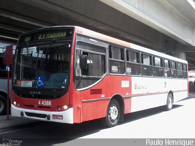 Express Transportes Urbanos Ltda 4 4388 na cidade de São Paulo, São Paulo, Brasil, por Paulo Henrique. ID da foto: 2877824.