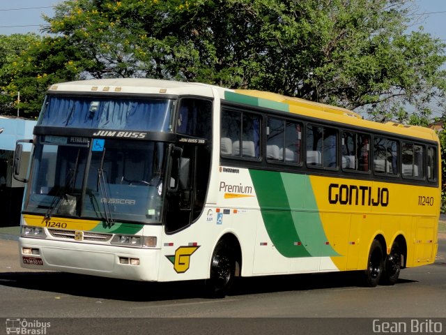 Empresa Gontijo de Transportes 11240 na cidade de Teresina, Piauí, Brasil, por Gean Brito. ID da foto: 2877695.