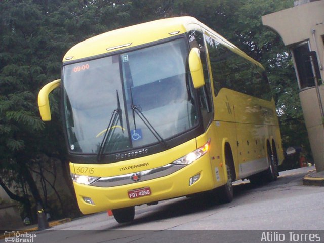 Viação Itapemirim 60715 na cidade de São Paulo, São Paulo, Brasil, por Atilio Torres. Número da foto: #2877462.