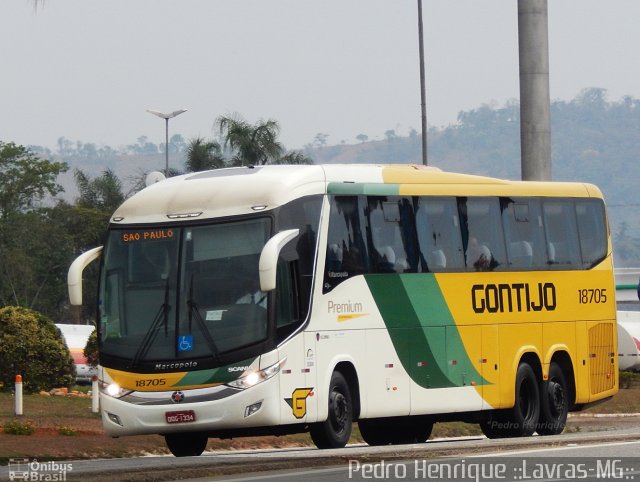 Empresa Gontijo de Transportes 18705 na cidade de Ribeirão Vermelho, Minas Gerais, Brasil, por Pedro Henrique Gumercindo da Silva. Número da foto: #2878362.