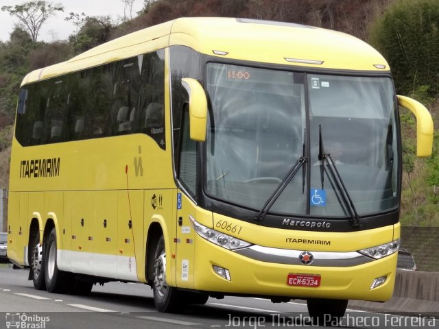 Viação Itapemirim 60661 na cidade de Piraí, Rio de Janeiro, Brasil, por Jorge Thadeu Pacheco Ferreira. Número da foto: #2816726.