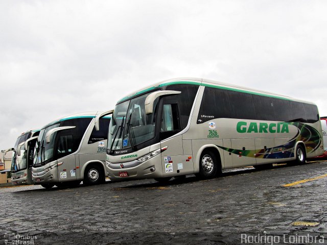Viação Garcia 7626 na cidade de Londrina, Paraná, Brasil, por Rodrigo Coimbra. Número da foto: #2816098.