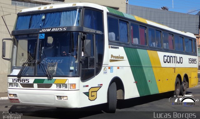 Empresa Gontijo de Transportes 15885 na cidade de Araxá, Minas Gerais, Brasil, por Lucas Borges . ID da foto: 2816861.