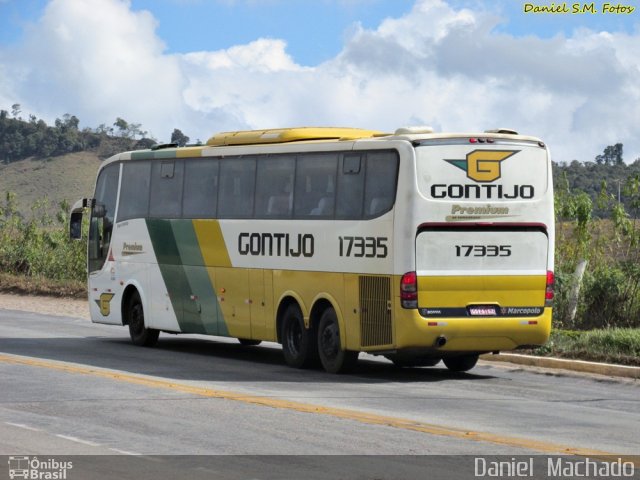 Empresa Gontijo de Transportes 17335 na cidade de João Monlevade, Minas Gerais, Brasil, por Daniel  Machado. Número da foto: #2816039.