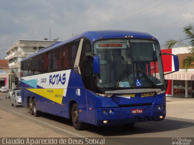 RodeRotas - Rotas de Viação do Triângulo 12605 na cidade de Ji-Paraná, Rondônia, Brasil, por Claudio Aparecido de Deus Sobral. ID da foto: 2816165.