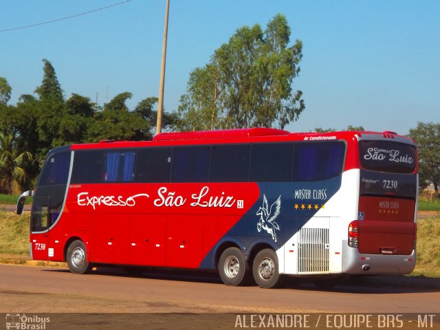 Expresso São Luiz 7230 na cidade de Rondonópolis, Mato Grosso, Brasil, por Alexandre Rodrigo. Número da foto: #2817289.