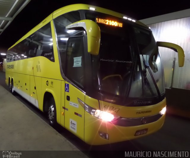 Viação Itapemirim 60747 na cidade de Belo Horizonte, Minas Gerais, Brasil, por Maurício Nascimento. Número da foto: #2817287.