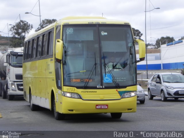 Viação Itapemirim 9703 na cidade de Vitória da Conquista, Bahia, Brasil, por Rava Ogawa. ID da foto: 2818193.