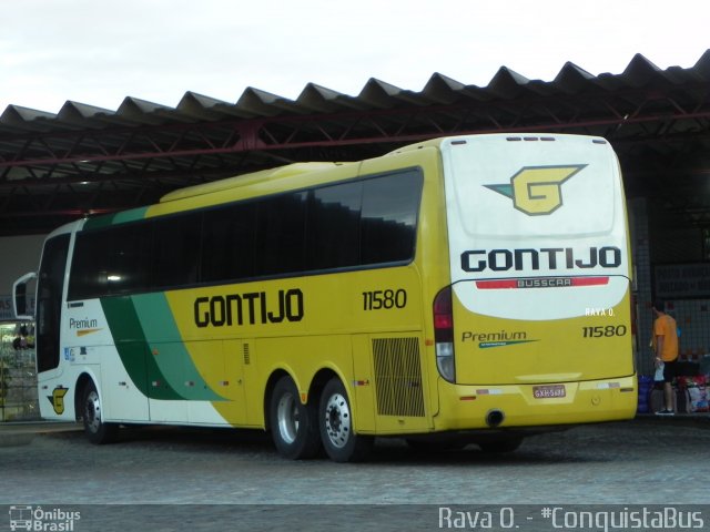 Empresa Gontijo de Transportes 11580 na cidade de Vitória da Conquista, Bahia, Brasil, por Rava Ogawa. ID da foto: 2818188.