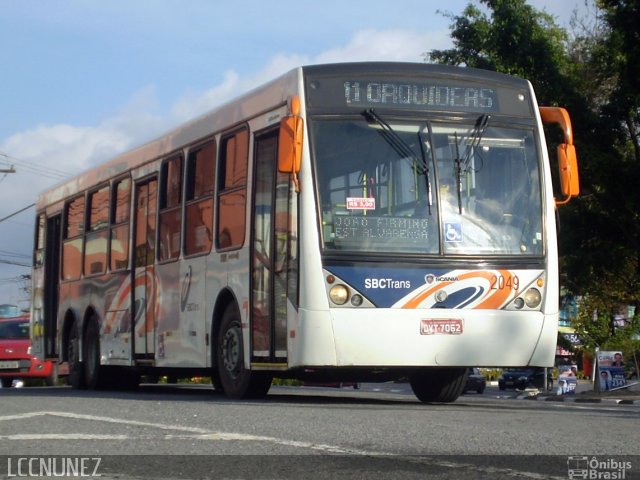 SBC Trans 2049 na cidade de São Bernardo do Campo, São Paulo, Brasil, por Luis Nunez. Número da foto: #2819150.