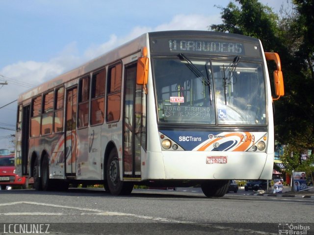 SBC Trans 2049 na cidade de São Bernardo do Campo, São Paulo, Brasil, por Luis Nunez. ID da foto: 2819150.