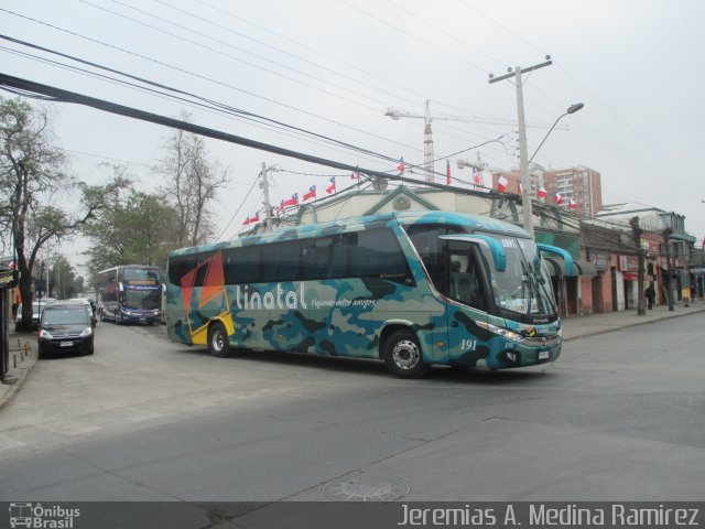Buses Linatal 191 na cidade de Estación Central, Santiago, Metropolitana de Santiago, Chile, por Pablo Andres Yavar Espinoza. Número da foto: #2818563.
