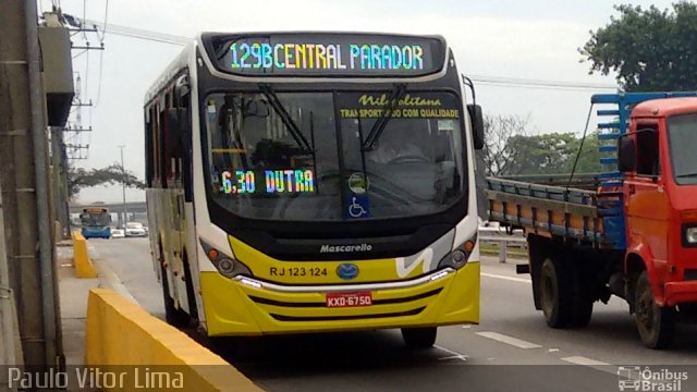 Viação Nilopolitana RJ 123.124 na cidade de Rio de Janeiro, Rio de Janeiro, Brasil, por Paulo Vitor Lima. Número da foto: #2818453.