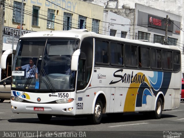 Empresas de Transportes Santana e São Paulo 1550 na cidade de Feira de Santana, Bahia, Brasil, por João Victor. ID da foto: 2817904.