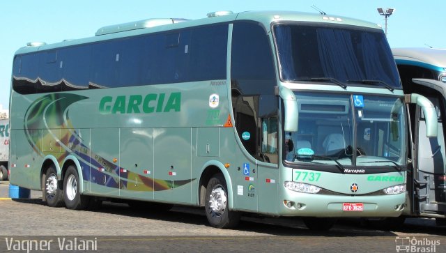 Viação Garcia 7737 na cidade de Londrina, Paraná, Brasil, por Vagner Valani. Número da foto: #2819525.
