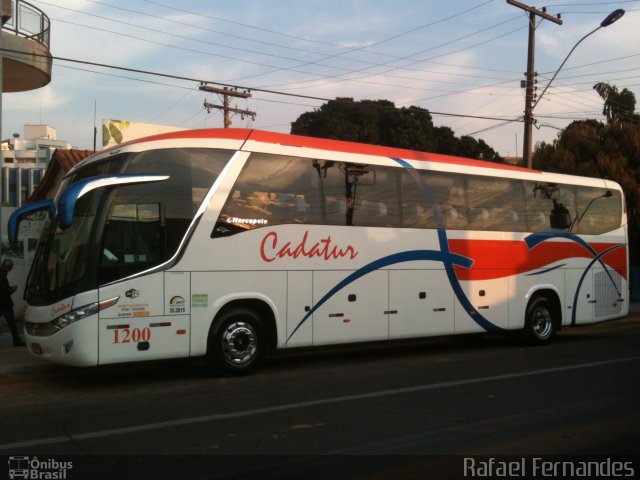 Cadatur Transportes e Turismo 1200 na cidade de Caldas Novas, Goiás, Brasil, por Rafael Fernandes. Número da foto: #2820807.