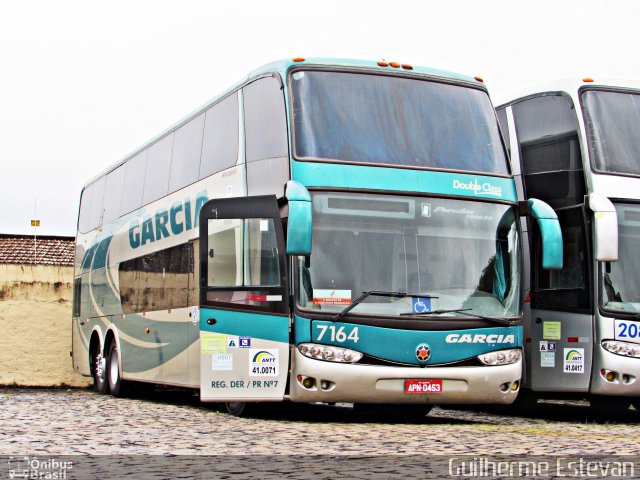 Viação Garcia 7164 na cidade de Londrina, Paraná, Brasil, por Guilherme Estevan. ID da foto: 2821972.