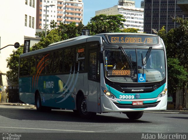 Viação Brasília 39089 na cidade de Belo Horizonte, Minas Gerais, Brasil, por Adão Raimundo Marcelino. ID da foto: 2821924.