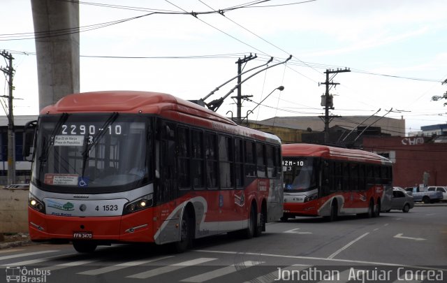 Himalaia Transportes > Ambiental Transportes Urbanos 4 1523 na cidade de São Paulo, São Paulo, Brasil, por Jonathan  Aguiar Correa. ID da foto: 2821235.