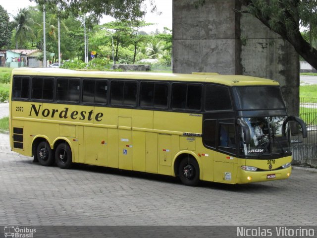 Viação Nordeste 2070 na cidade de João Pessoa, Paraíba, Brasil, por Nícolas Vitorino Lopes. Número da foto: #2819557.