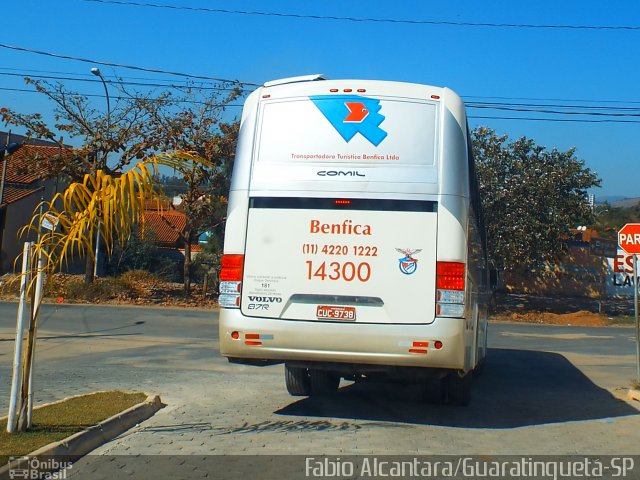 Transportadora Turística Benfica 14300 na cidade de Guaratinguetá, São Paulo, Brasil, por Fabio Alcantara. Número da foto: #2821119.