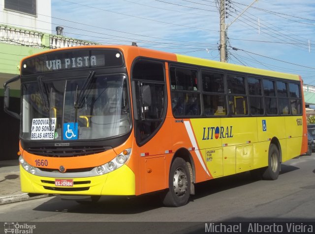 Viação Litoral Sul 1660 na cidade de Itanhaém, São Paulo, Brasil, por Michael  Alberto Vieira. Número da foto: #2820961.