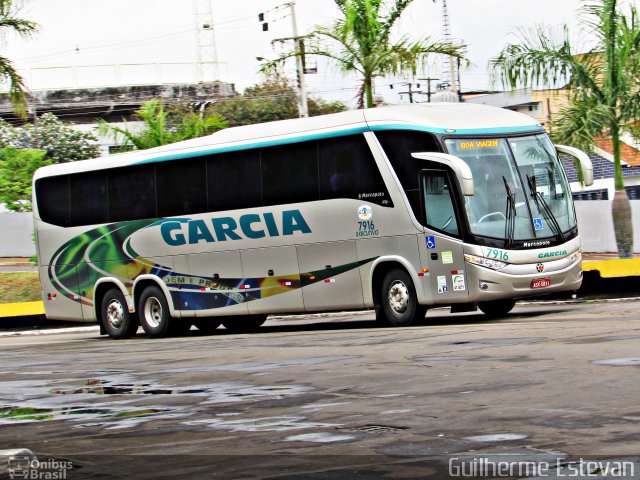 Viação Garcia 7916 na cidade de Londrina, Paraná, Brasil, por Guilherme Estevan. ID da foto: 2824139.