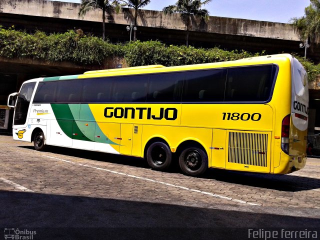 Empresa Gontijo de Transportes 11800 na cidade de Belo Horizonte, Minas Gerais, Brasil, por Felipe da Silva Ferreira. Número da foto: #2822968.