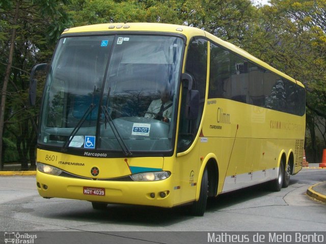 Viação Itapemirim 8601 na cidade de São Paulo, São Paulo, Brasil, por Matheus de Melo Bento. Número da foto: #2822614.