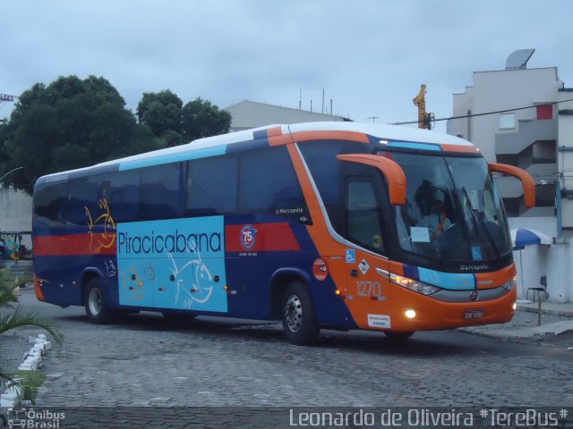 Viação Piracicabana 1270 na cidade de Rio de Janeiro, Rio de Janeiro, Brasil, por Diego Oliveira. Número da foto: #2824257.