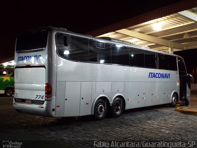 Itaconavi Locação Transporte e Turismo 774 na cidade de Guaratinguetá, São Paulo, Brasil, por Fabio Alcantara. Número da foto: #2824187.
