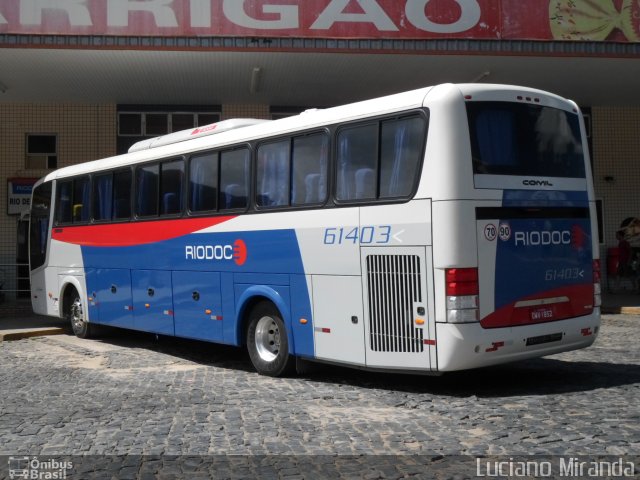 Viação Riodoce 61403 na cidade de Manhuaçu, Minas Gerais, Brasil, por Luciano Miranda. ID da foto: 2824146.