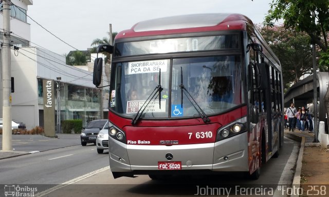 Viação Gatusa Transportes Urbanos 7 6310 na cidade de São Paulo, São Paulo, Brasil, por Johnny Ferreira. ID da foto: 2823204.