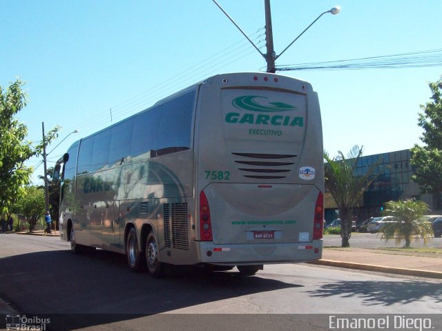 Viação Garcia 7582 na cidade de Apucarana, Paraná, Brasil, por Emanoel Diego.. ID da foto: 2823199.