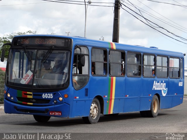 Viação Atalaia Transportes 6035 na cidade de Aracaju, Sergipe, Brasil, por João Victor. ID da foto: 2825821.