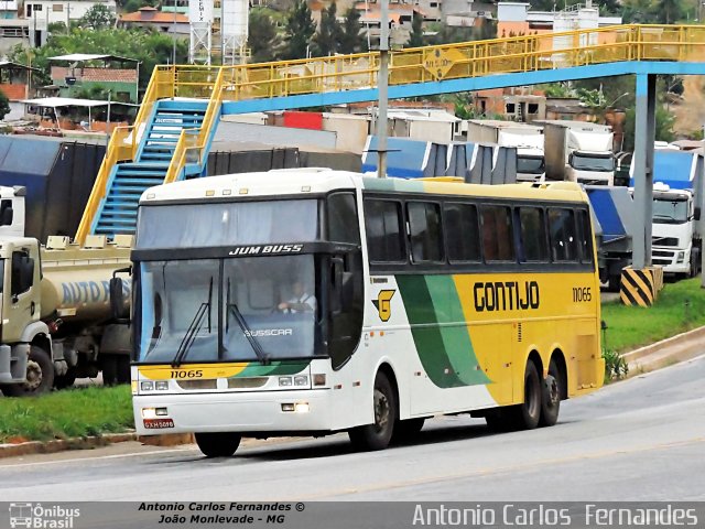 Empresa Gontijo de Transportes 11065 na cidade de João Monlevade, Minas Gerais, Brasil, por Antonio Carlos Fernandes. ID da foto: 2825085.