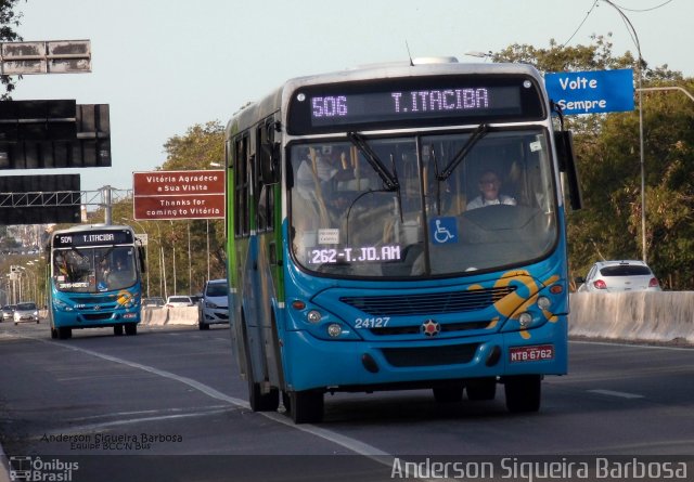 Unimar Transportes 24127 na cidade de Vitória, Espírito Santo, Brasil, por Anderson Siqueira Barbosa. ID da foto: 2825836.