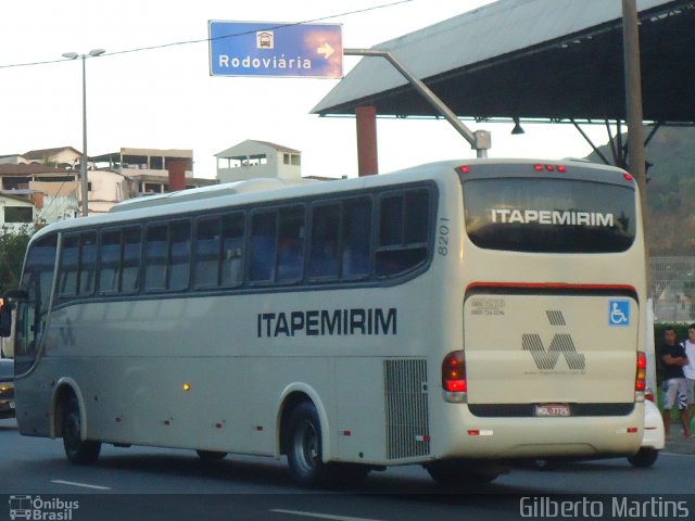 Viação Itapemirim 8201 na cidade de Vitória, Espírito Santo, Brasil, por Gilberto Martins. ID da foto: 2828517.