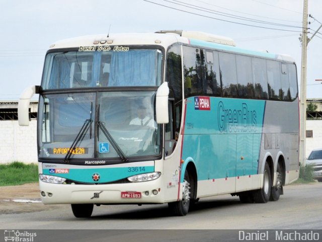 Empresa de Ônibus Nossa Senhora da Penha 33614 na cidade de Vitória da Conquista, Bahia, Brasil, por Daniel  Machado. Número da foto: #2827017.