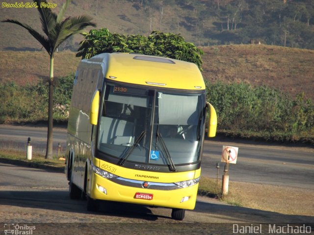 Viação Itapemirim 60531 na cidade de João Monlevade, Minas Gerais, Brasil, por Daniel  Machado. Número da foto: #2828006.