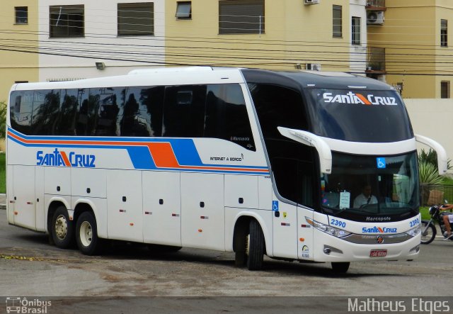 VUSC - Viação União Santa Cruz 2390 na cidade de Santa Maria, Rio Grande do Sul, Brasil, por Matheus Etges. ID da foto: 2828593.