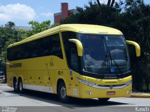 Viação Itapemirim 60605 na cidade de São Paulo, São Paulo, Brasil, por Kawhander Santana P. da Silva. ID da foto: 2880103.