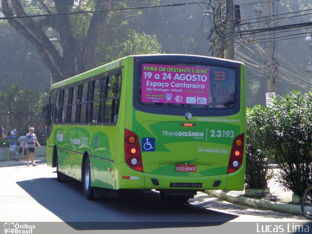 Expresso Miramar 2.3.193 na cidade de Niterói, Rio de Janeiro, Brasil, por Lucas Lima. Número da foto: #2880264.