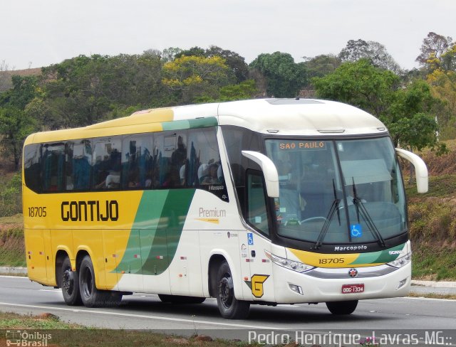 Empresa Gontijo de Transportes 18705 na cidade de Ribeirão Vermelho, Minas Gerais, Brasil, por Pedro Henrique Gumercindo da Silva. Número da foto: #2879194.